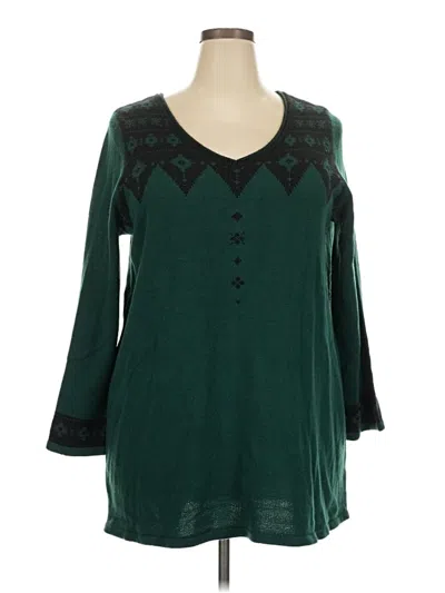 Pre-owned Denim 24/7 Pullover Sweater In Green