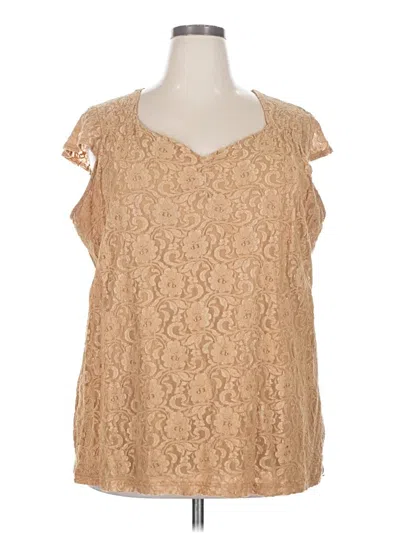 Pre-owned Denim 24/7 Sleeveless Blouse In Brown