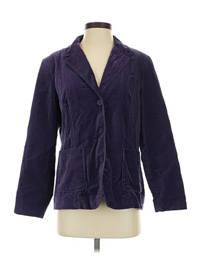Pre-owned Denim & Co Blazer Jacket In Purple