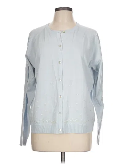 Pre-owned Denim & Co Cardigan Sweater In Blue