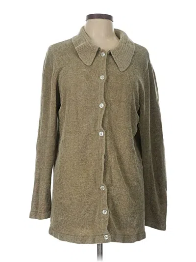 Pre-owned Denim & Co Cardigan Sweater In Brown