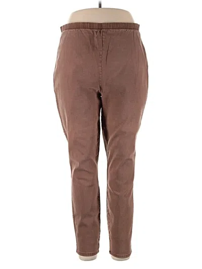 Pre-owned Denim & Co Casual Pants In Brown