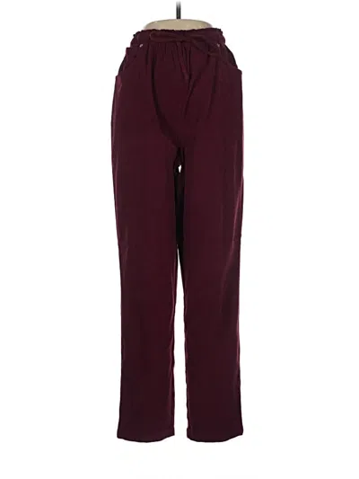 Pre-owned Denim & Co Casual Pants In Burgundy