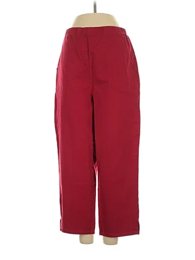 Pre-owned Denim & Co Casual Pants In Burgundy