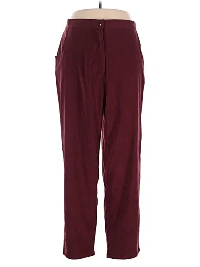 Pre-owned Denim & Co Casual Pants In Burgundy