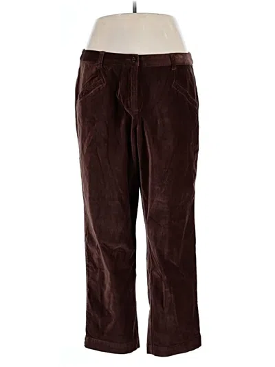 Pre-owned Denim & Co Casual Pants In Burgundy