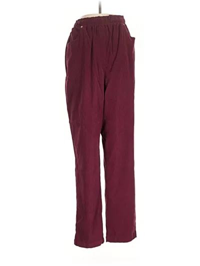 Pre-owned Denim & Co Casual Pants In Burgundy