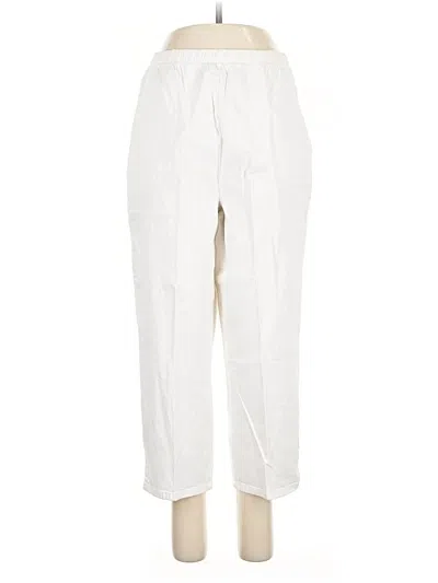 Pre-owned Denim & Co Casual Pants In White
