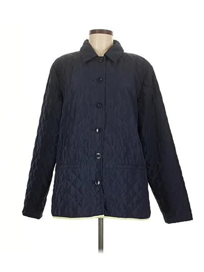 Pre-owned Denim & Co Coat In Blue