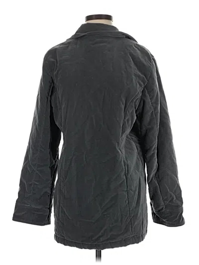 Pre-owned Denim & Co Coat In Gray