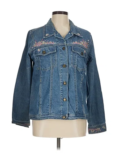 Pre-owned Denim & Co Denim Jacket In Blue