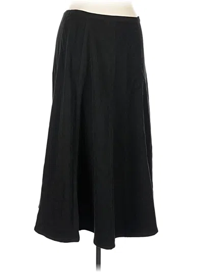 Pre-owned Denim & Co Formal Skirt In Black