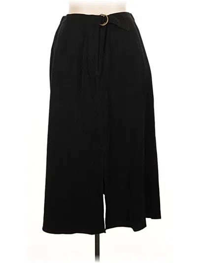 Pre-owned Denim & Co Formal Skirt In Black
