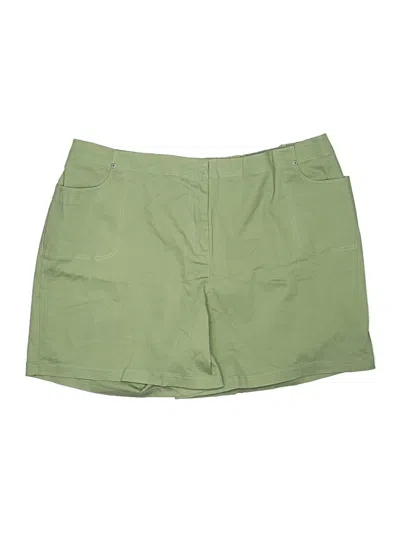 Pre-owned Denim & Co Khaki Shorts In Green