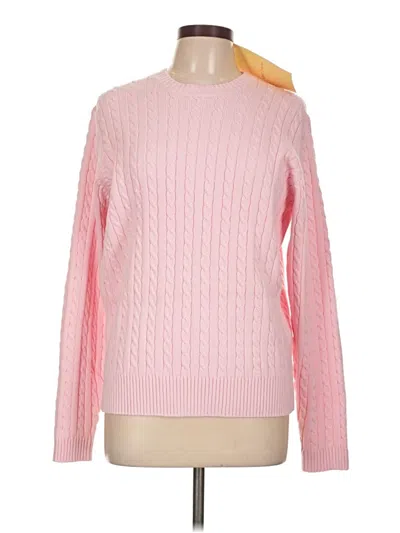 Pre-owned Denim & Co Pullover Sweater In Pink