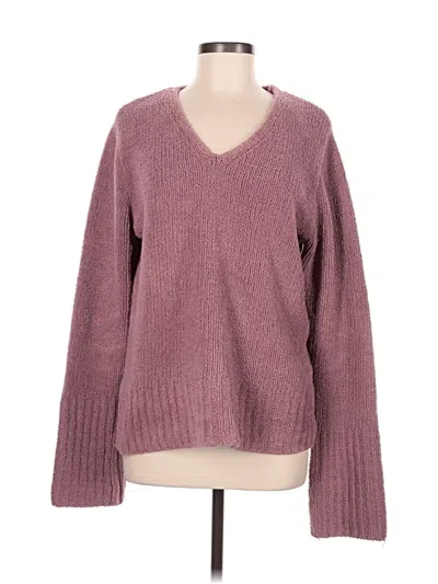 Pre-owned Denim & Co Pullover Sweater In Pink