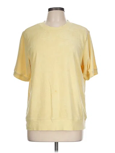Pre-owned Denim & Co Sweatshirt In Yellow