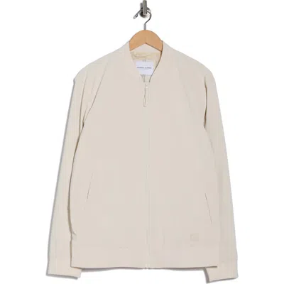 Denim And Flower Bomber Jacket In Multi