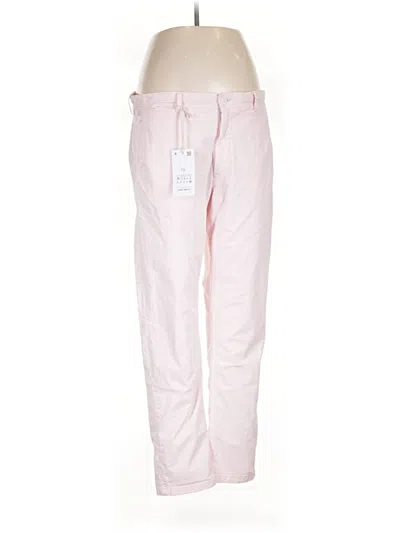 Pre-owned Denim And Flower Casual Pants In Pink
