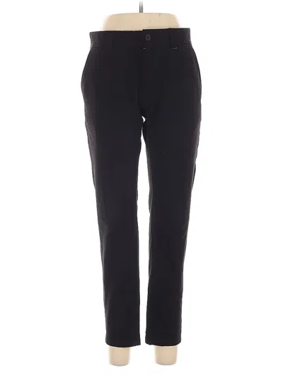 Pre-owned Denim And Flower Dress Pants In Black