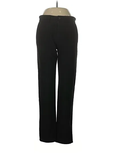Pre-owned Denim And Flower Dress Pants In Black