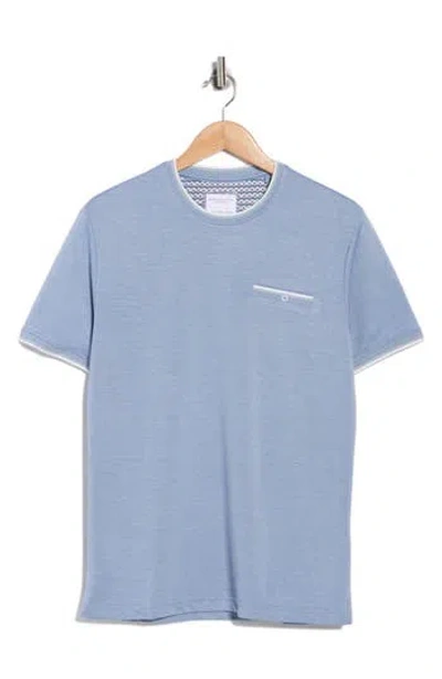 Denim And Flower Dressy Modal Blend T-shirt In Blue