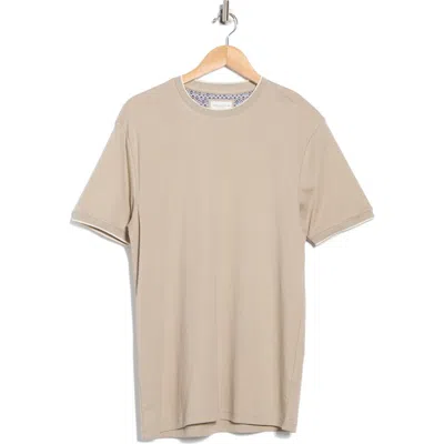 Denim And Flower Dressy Tip Crewneck T-shirt In Neutral