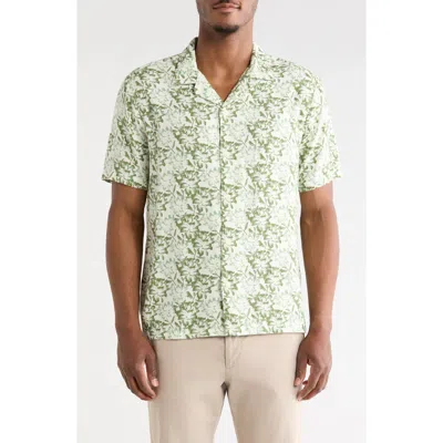 Denim And Flower Floral Short Sleeve Button-up Shirt In Multi