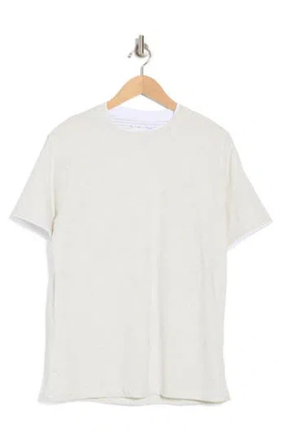 Denim And Flower Heather T-shirt In White