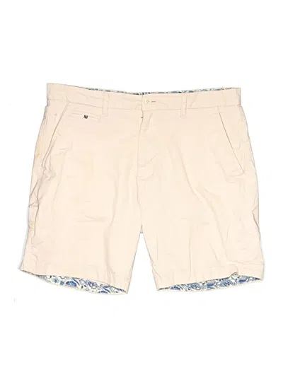 Pre-owned Denim And Flower Khaki Shorts In Brown