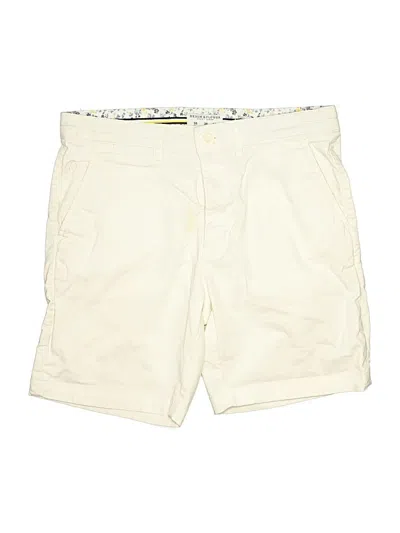 Pre-owned Denim And Flower Khaki Shorts In Ivory