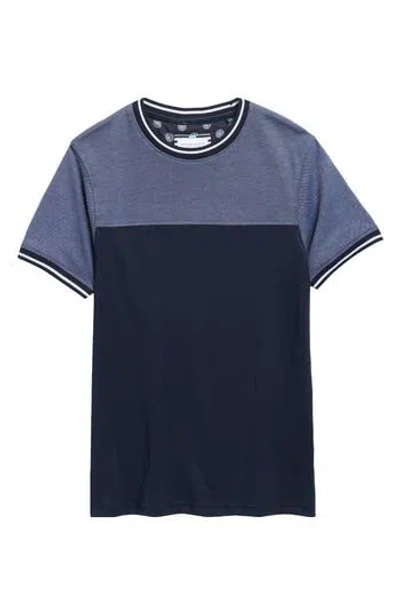 Denim And Flower Kids' Colorblock T-shirt In Blue