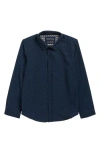 Denim And Flower Kids' Dotted Long Sleeve Button-up Shirt In Blue
