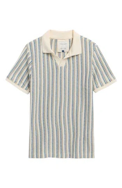 Denim And Flower Kids' Knit Polo In Gray