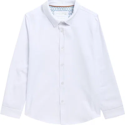 DENIM AND FLOWER DENIM AND FLOWER KIDS' LONG SLEEVE BUTTON-UP SHIRT