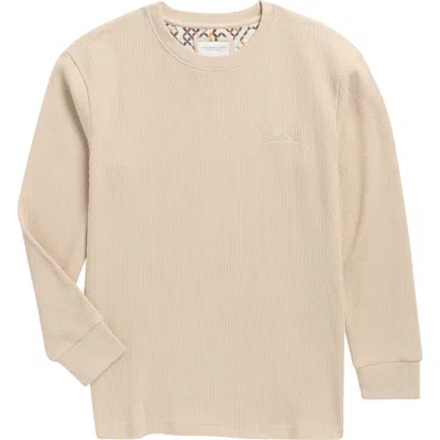 Denim And Flower Kids' Long Sleeve Thermal Shirt In Sand