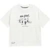 Denim And Flower Kids' Manhattan Cotton Graphic T-shirt In White