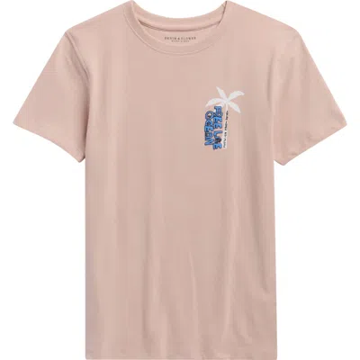 Denim And Flower Kids' Ocean Runners Graphic T-shirt In Pink