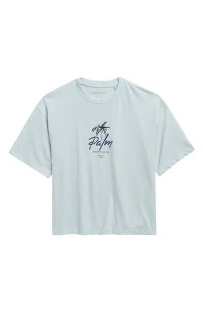 Denim And Flower Kids' Palm Graphic T-shirt In Blue