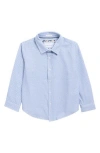 Denim And Flower Kids' Polka Dot Button-up Shirt In Blue