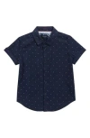 Denim And Flower Kids' Polka Dot Short Sleeve Shirt In Blue