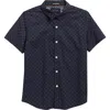 Denim And Flower Kids' Polka Dot Short Sleeve Shirt In Blue