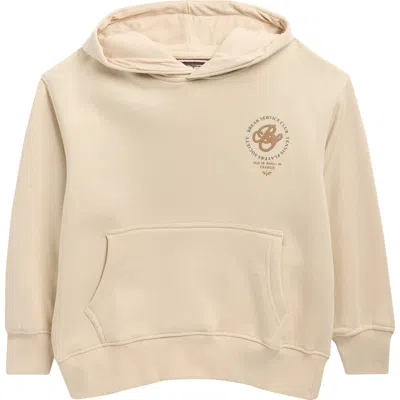 Denim And Flower Kids' Tennis Club Graphic Hoodie In Brown