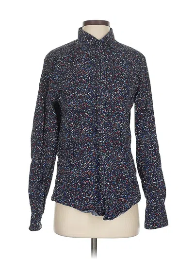 Pre-owned Denim And Flower Long Sleeve Button Down Shirt In Blue