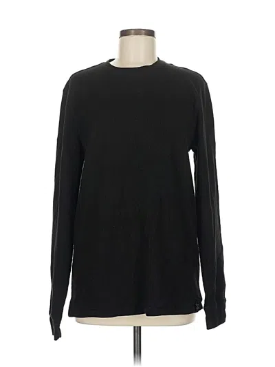 Pre-owned Denim And Flower Long Sleeve T-shirt In Black