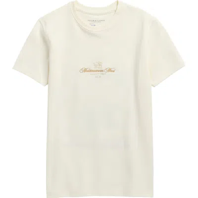 Denim And Flower Kids'  Mediterranean Landscape Graphic Tee In White