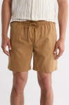 Denim And Flower Pull-on Shorts