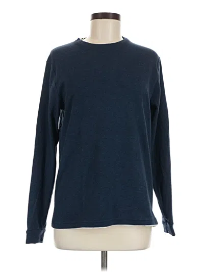 Pre-owned Denim And Flower Pullover Sweater In Blue