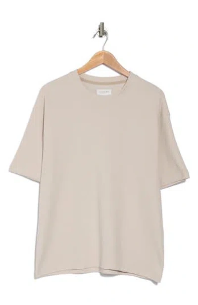Denim And Flower Relaxed Fit Cotton Crewneck T-shirt In Stone Grey