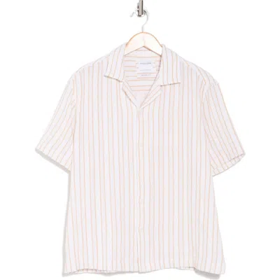 Denim And Flower Sand Textured Camp Shirt